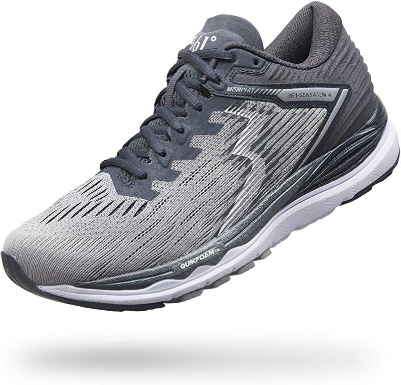 361 Degrees Men's Sensation 4 Running Shoes Sleet/Ebony
