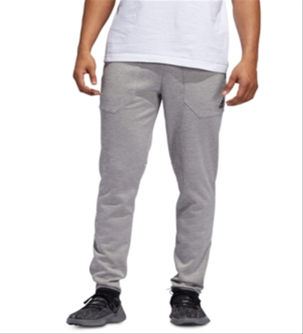 adidas Men's Fitness Running Sweatpants Gray Size XX-Large
