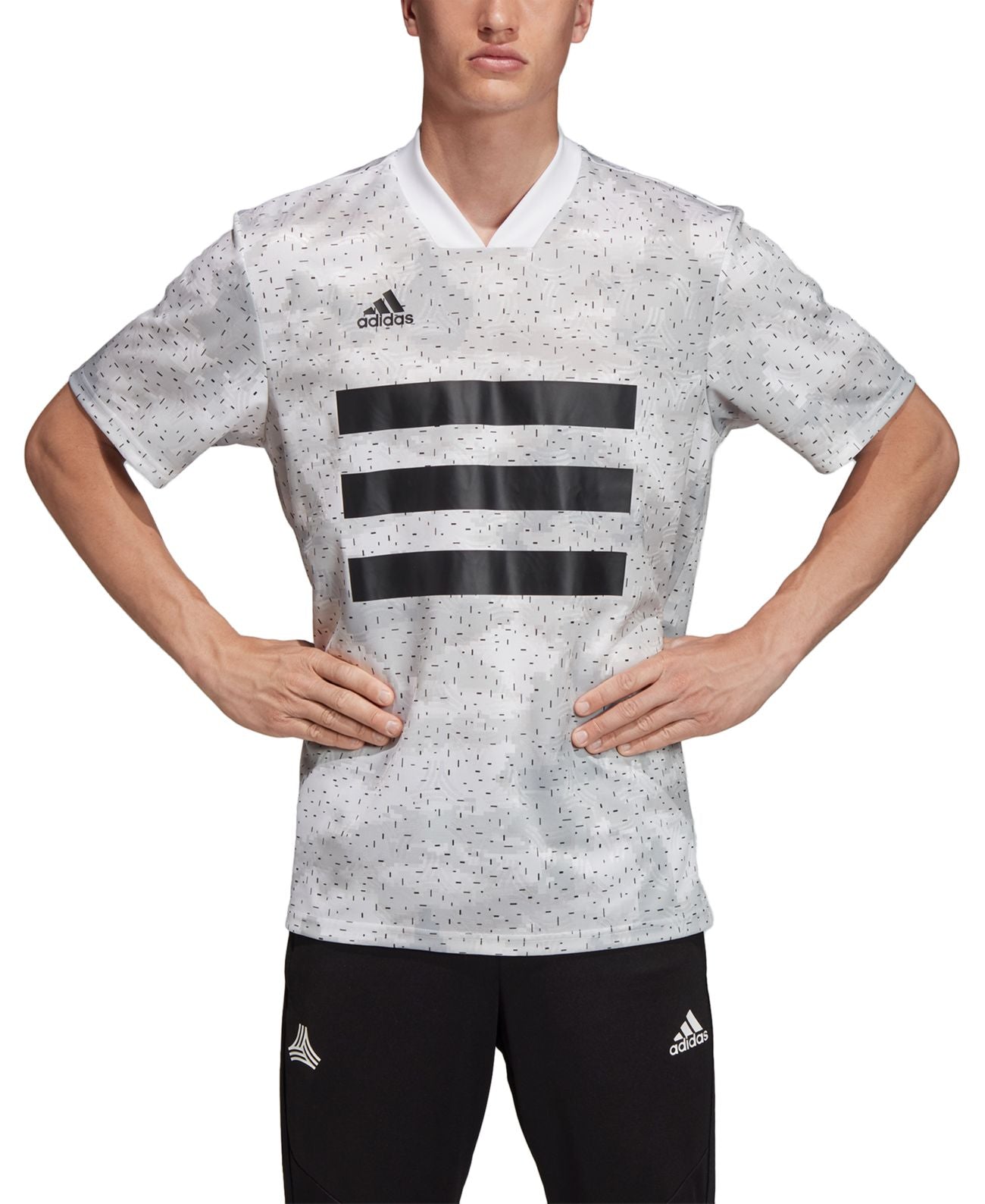 Adidas Men's Tango Camo T-Shirt White Size Large