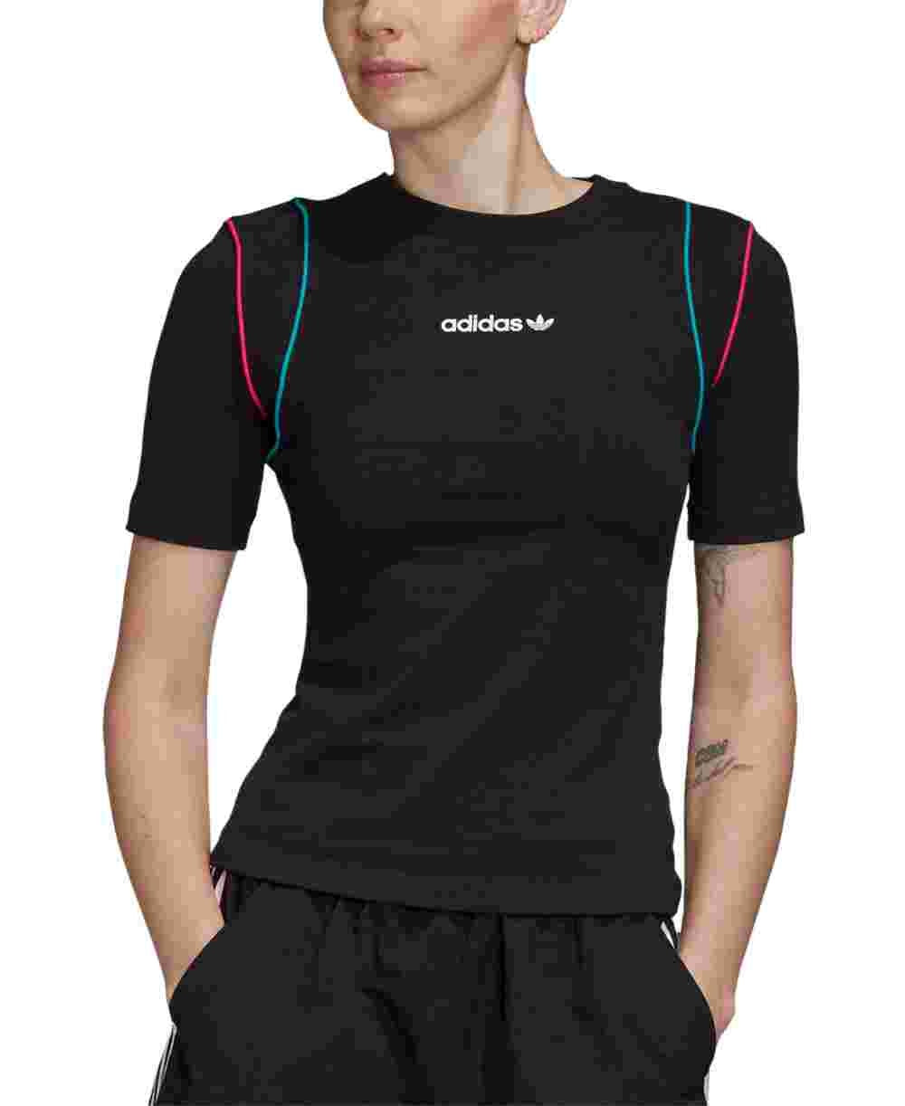 Adidas Originals Women's Slim TShirt Black  Size XX-Small
