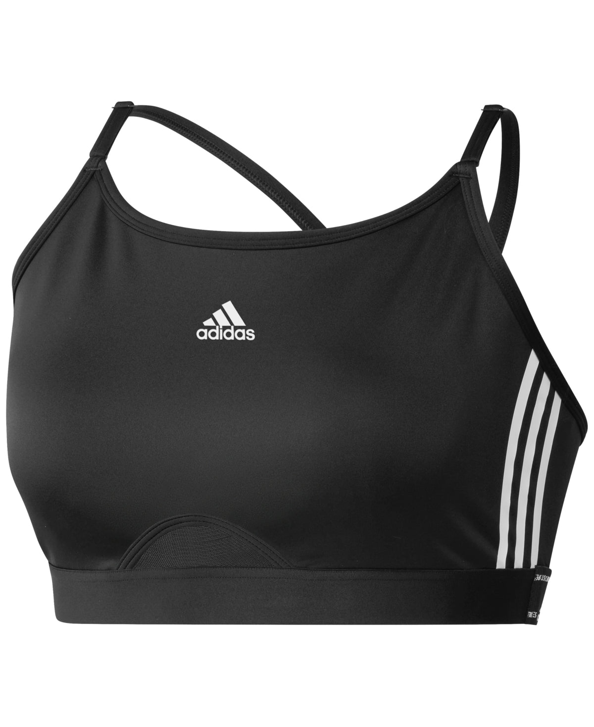adidas Women's 3 Stripes X Back Sports Bra Black