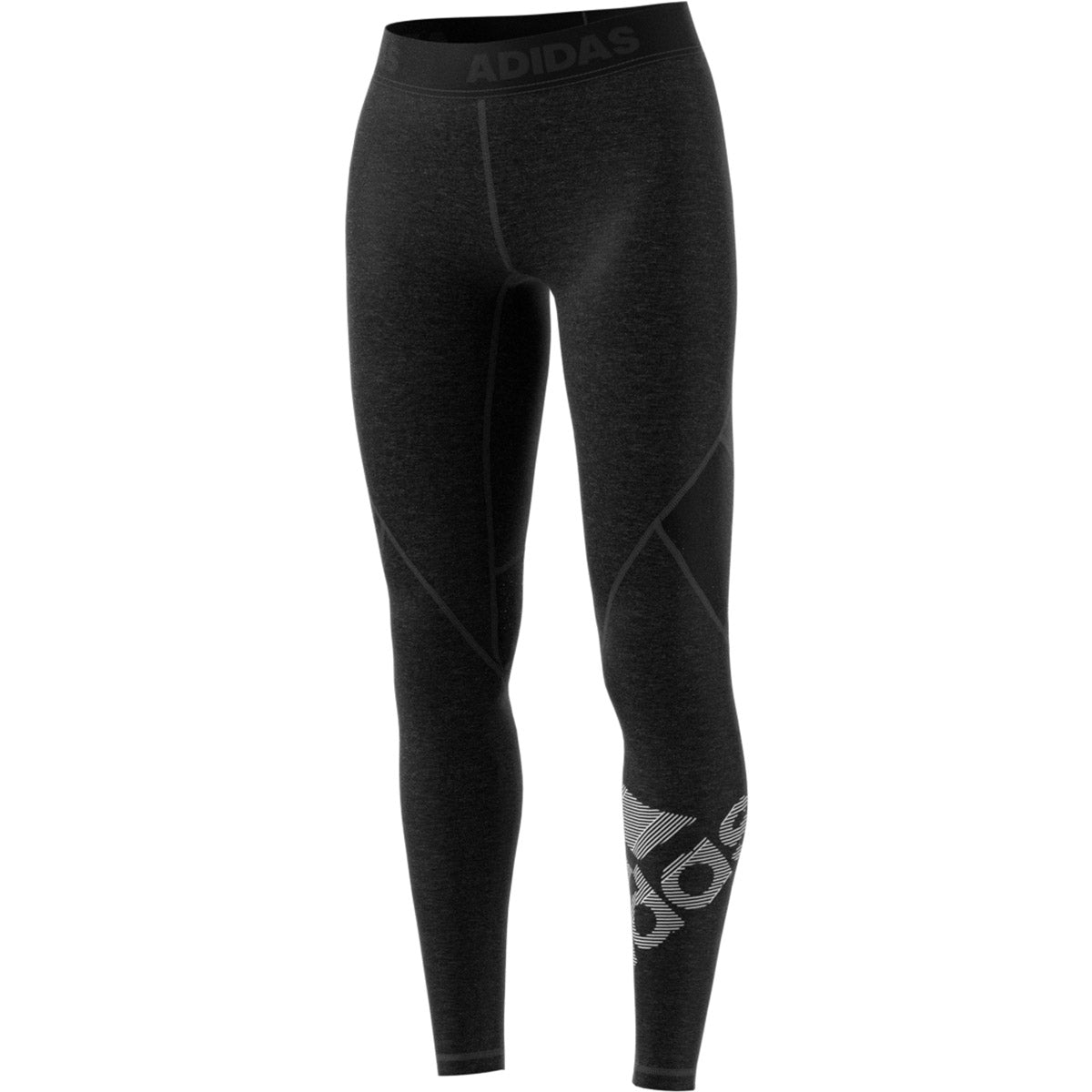 Adidas Women's Alphaskin Badge of Sport Tight Black Size X-Small