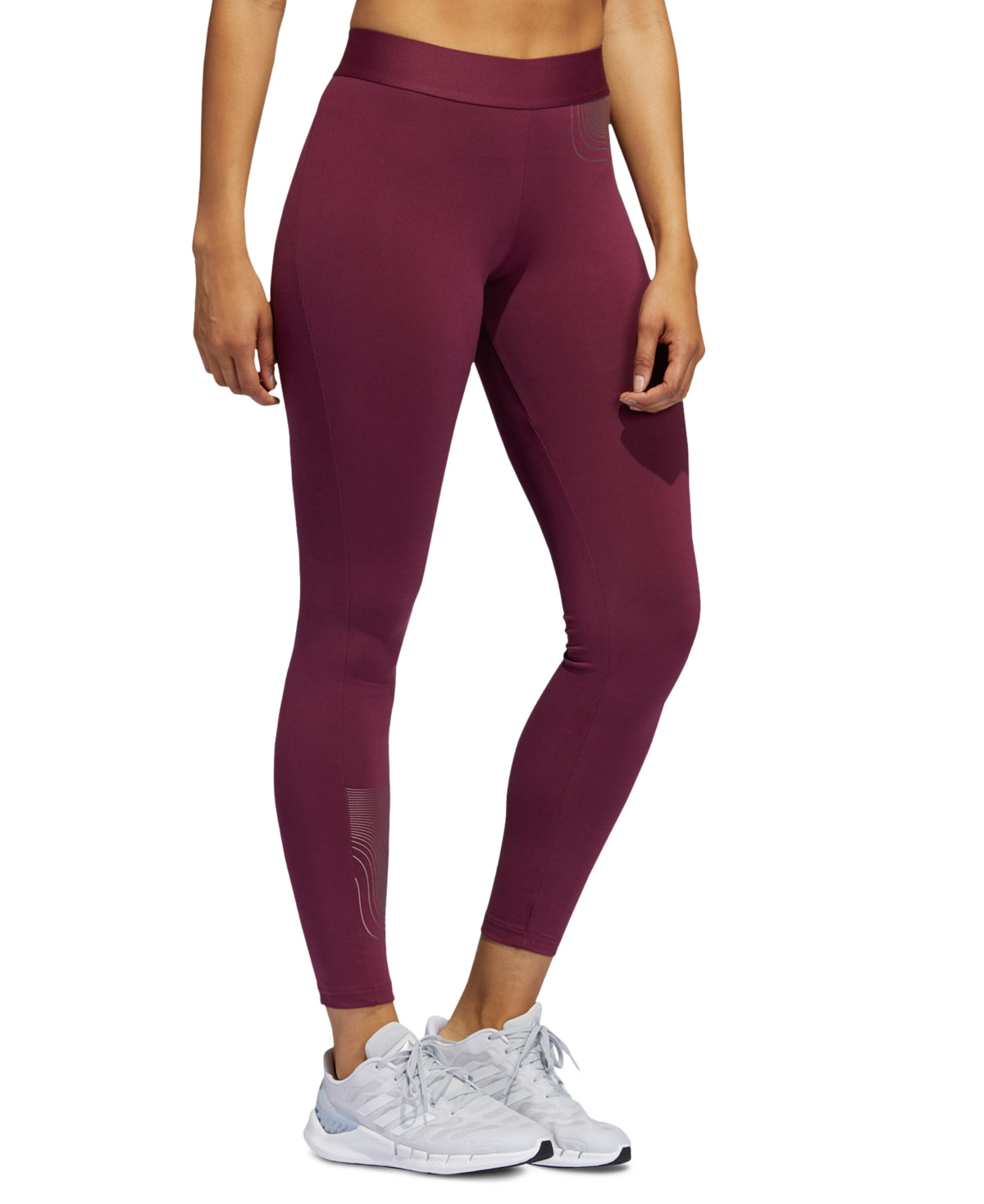 adidas Women's Badge Of Sports Leggings Red Size Small