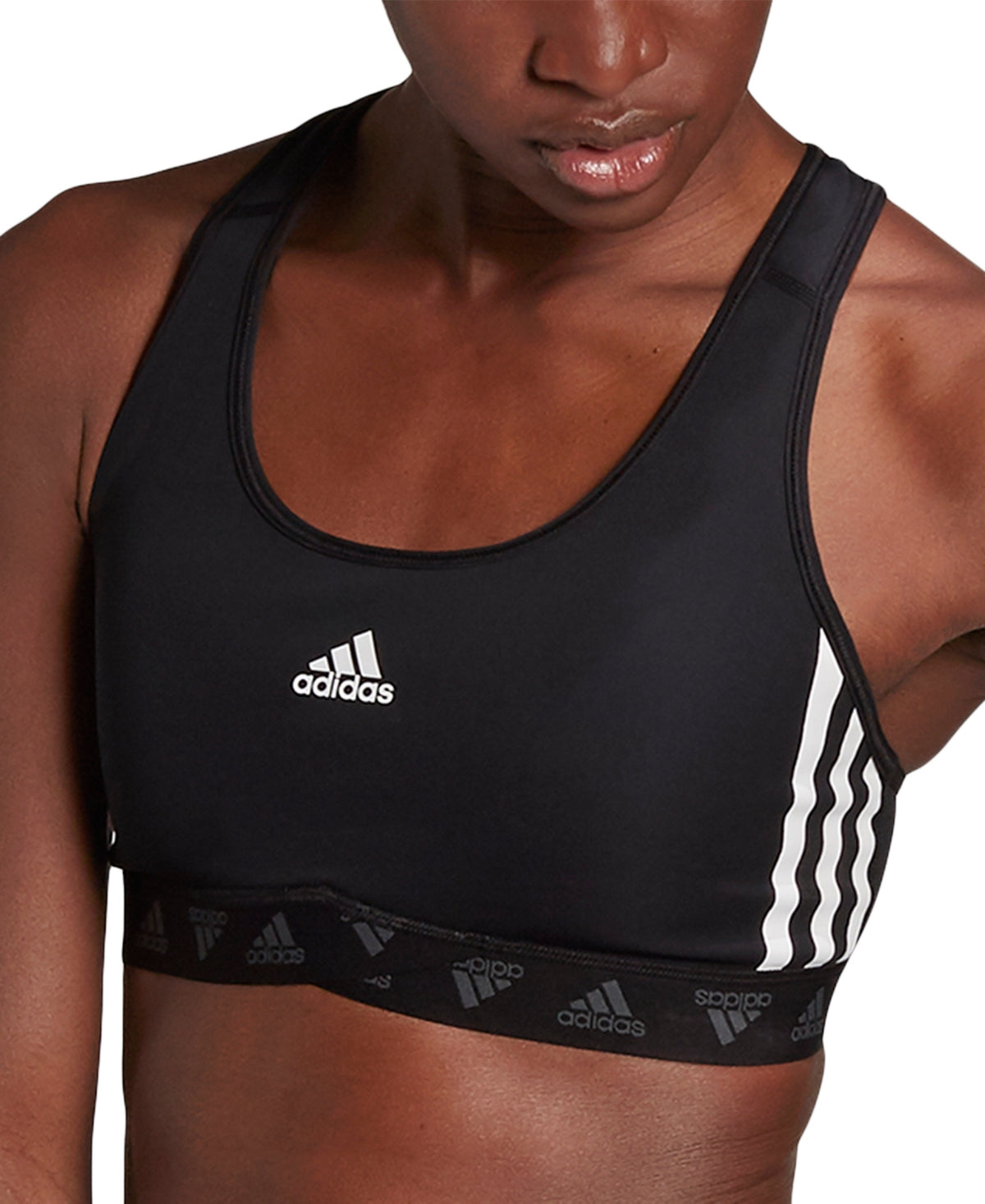 Adidas Women's Mesh Sports Bra Black Size L