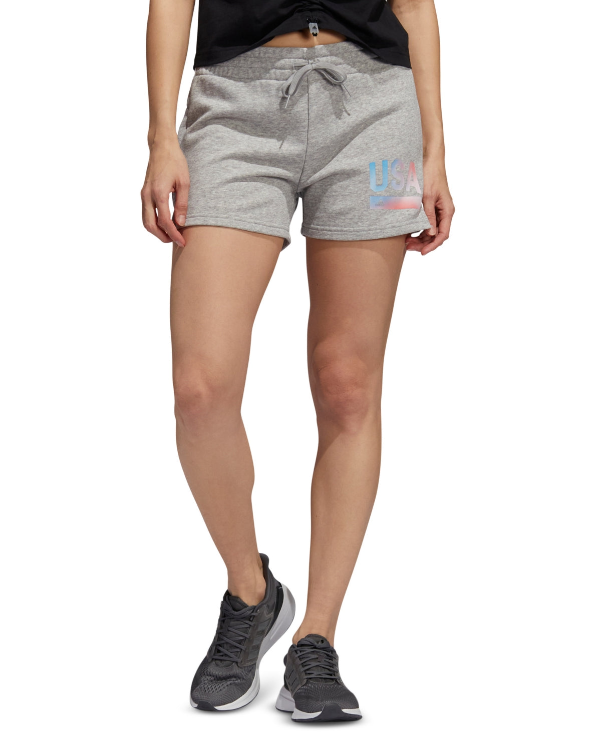 adidas Women's Sport Shorts Gray Size Medium
