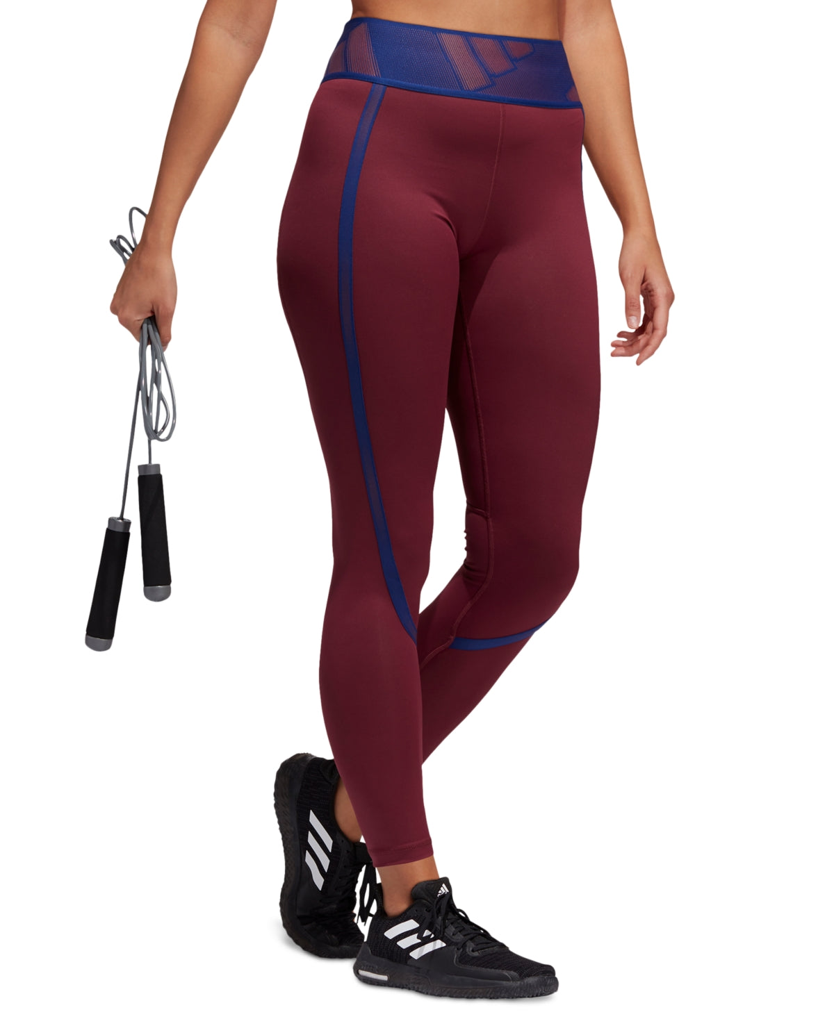 adidas Women's Techfit Adilife Full-Length Leggings Red Size Small