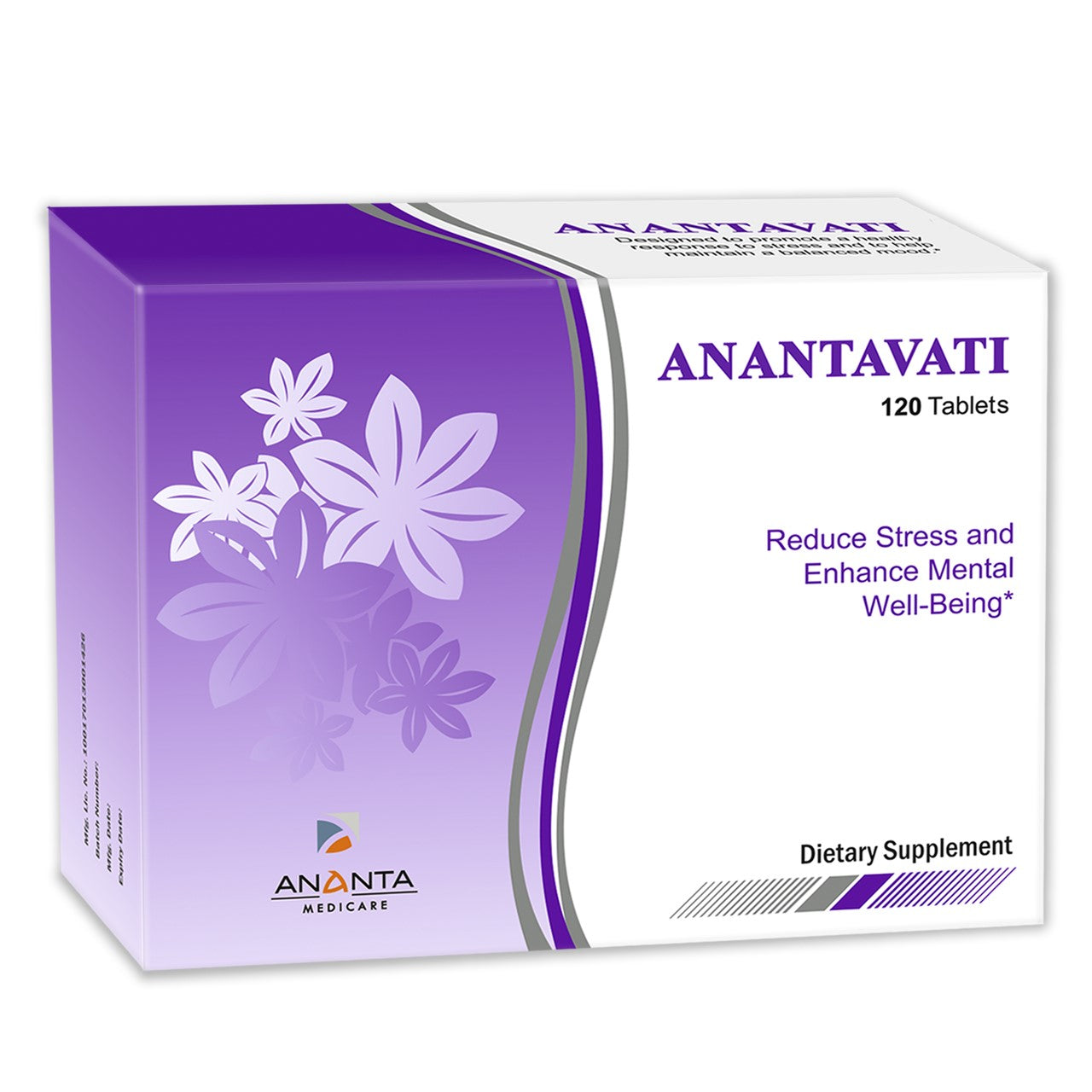 ANANTAVATI Ananta Medicare Limited Reduce Stress and Enhance Mental Well-Being, Dietary Supplement - 120 Tablets