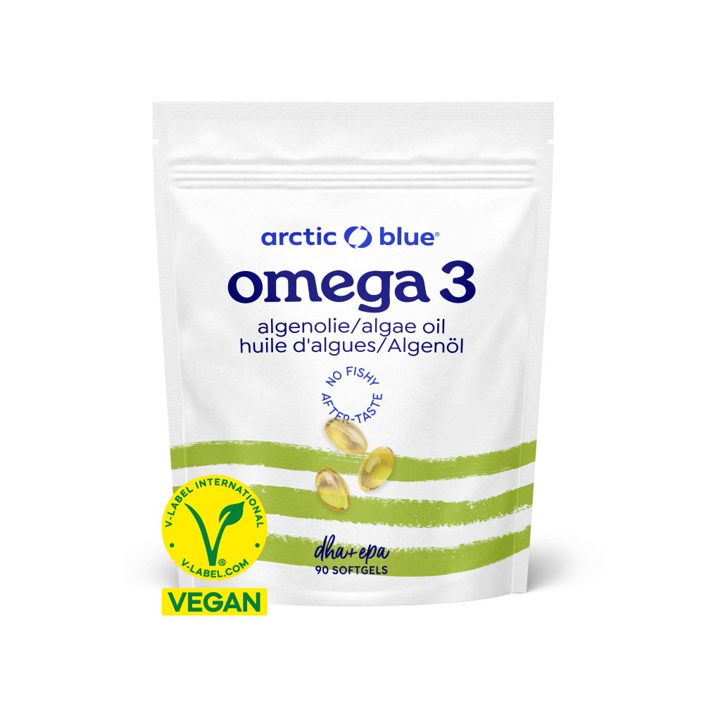 Arctic Blue MSC Vegan Omega-3 Algae Oil DHA and EPA Capsules 90 Softgels