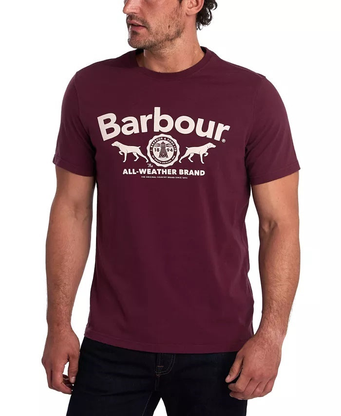 Barbour Men's Max Logo Graphic T-Shirt Red