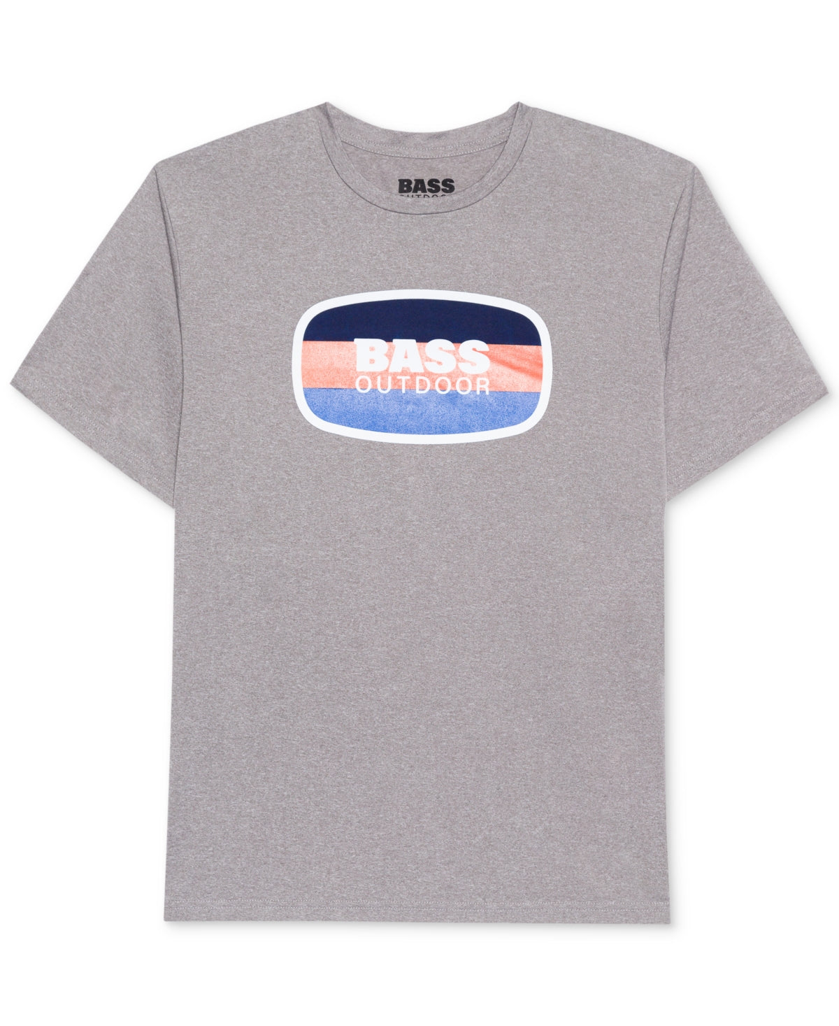 Bass Outdoor Men's Logo T-Shirt Gray Size Small