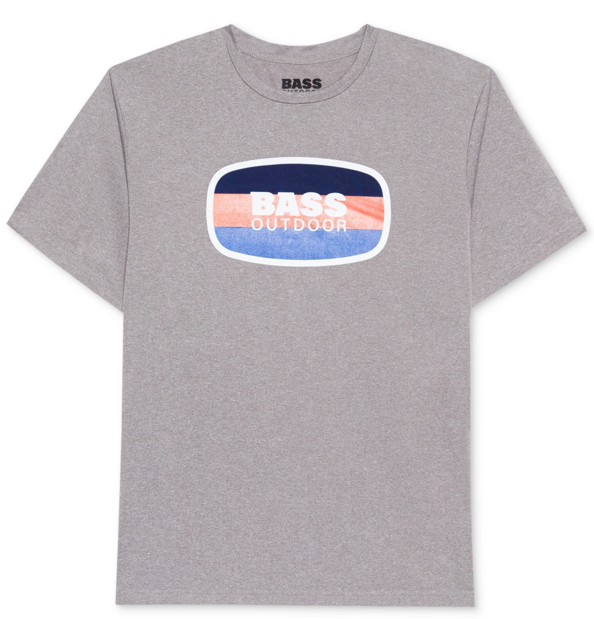 Bass Outdoor Men's Logo T-Shirt Gray Size X-Large