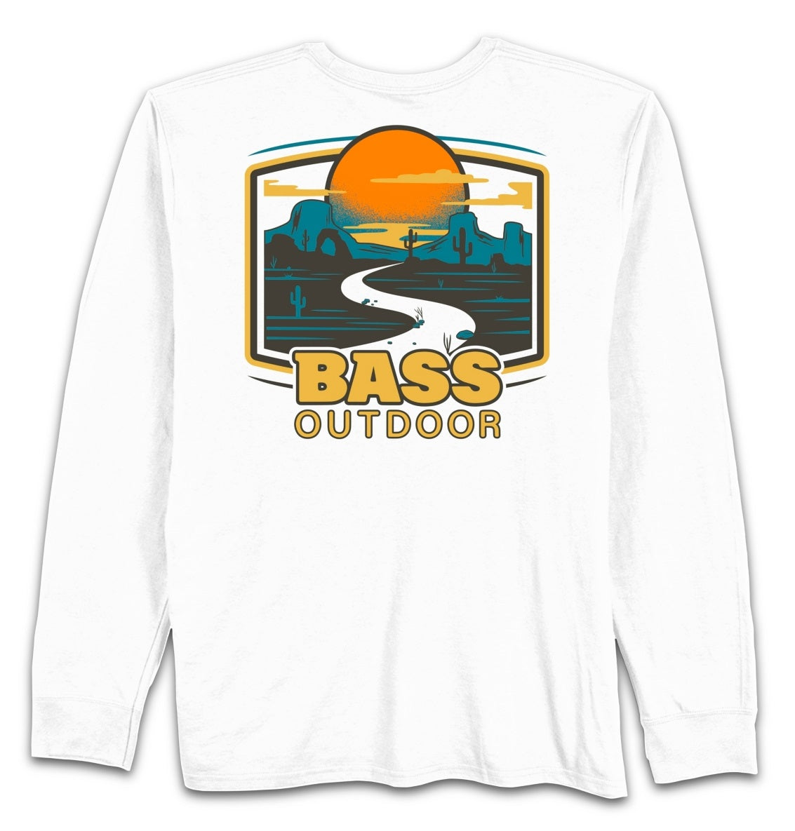 Bass Outdoor Men's Mesa Path T-Shirt White Size Small