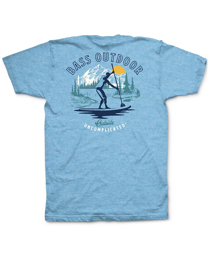 Bass Outdoor Men's Paddled T-Shirt Blue Size Small