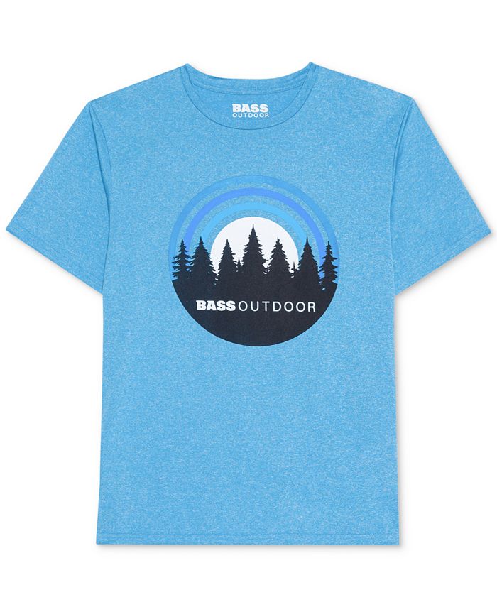 Bass Outdoor Men's Performance Graphic T-Shirt Blue Size Large