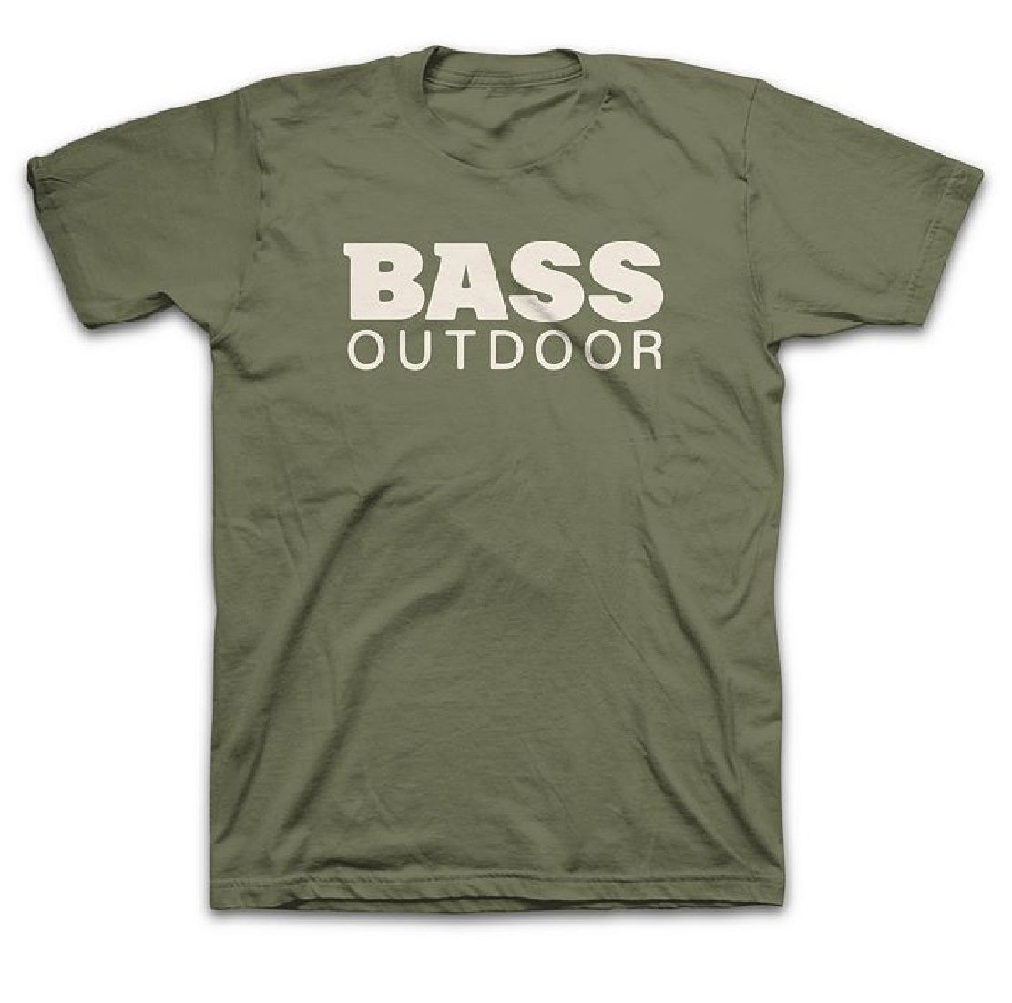 Bass Outdoor Men's Stacked T-Shirt Green Size Medium