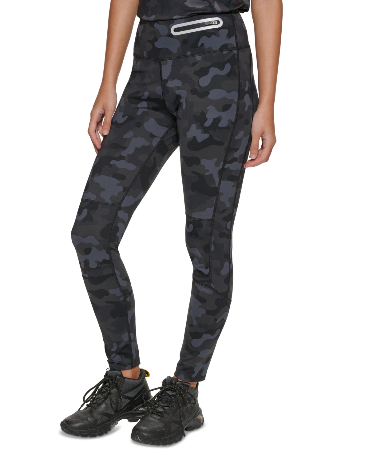 Bass Outdoor Women's Camo Print Fastline Trail Leggings Gray Size X-Small