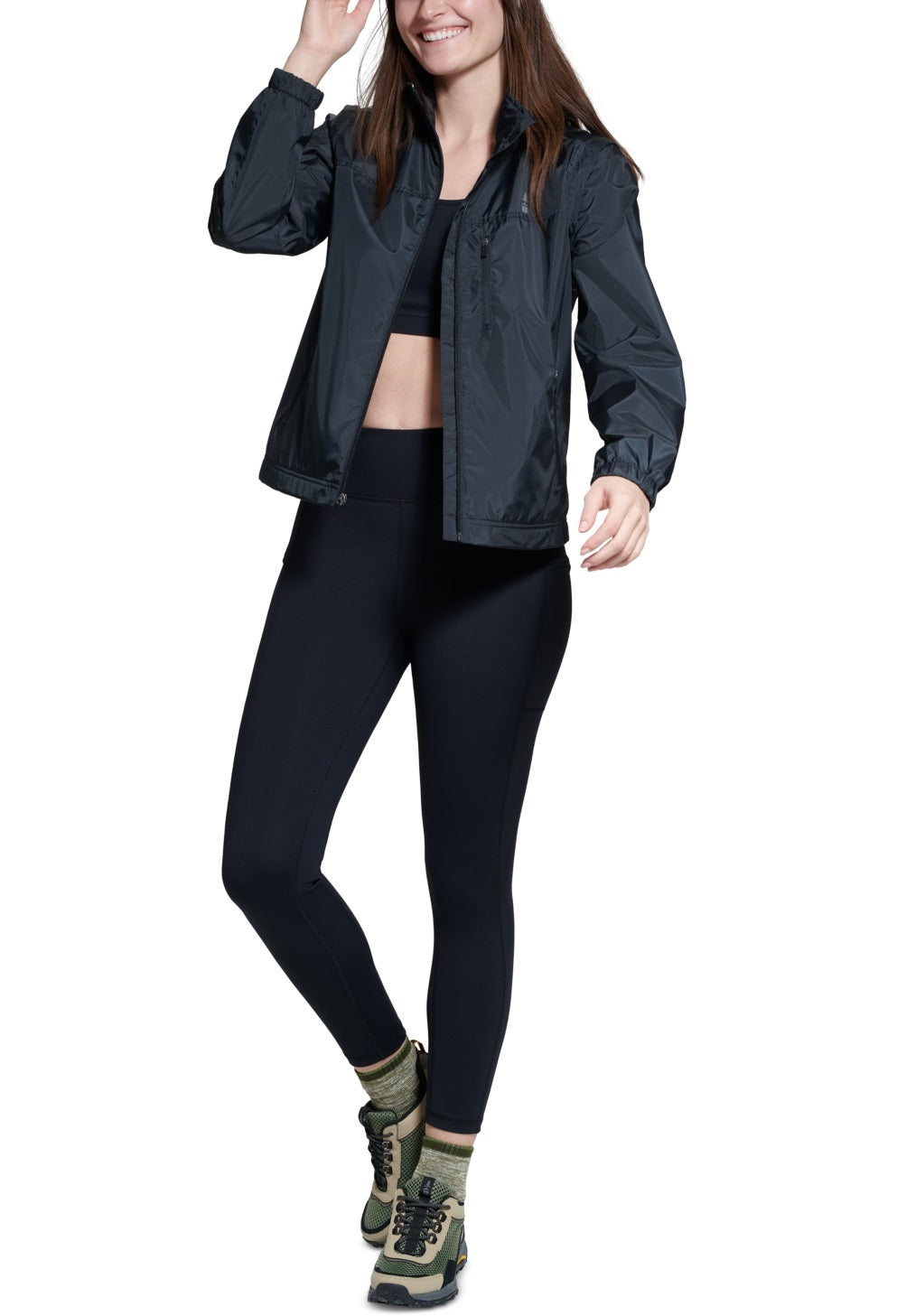 Bass Outdoor Women's Kennebec Convertible Jacket Black Size Large