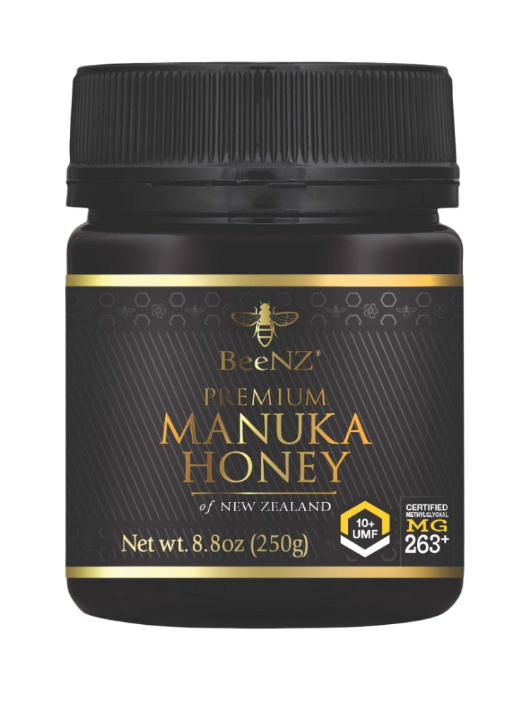 BeeNZ Premium Manuka Honey, UMF10+ | MGO 263+- 8.8oz/250gm Jar