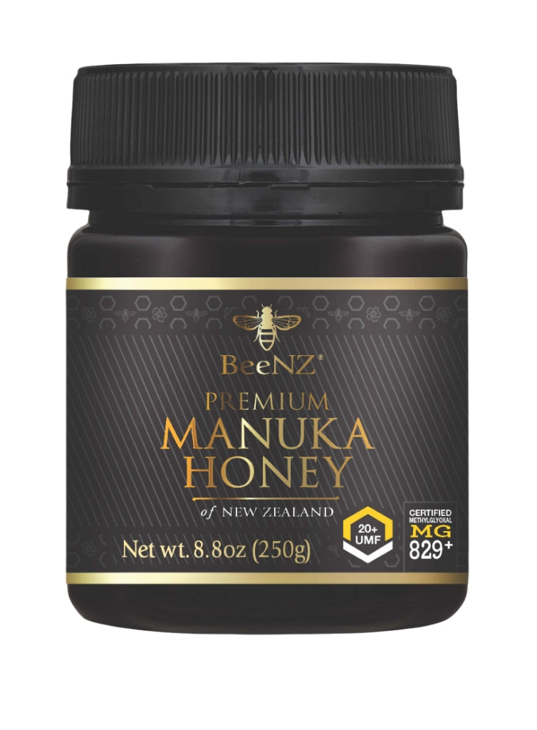 BeeNZ Premium Manuka Honey, UMF20+ | MGO 829+ -8.8oz/250gm Jar