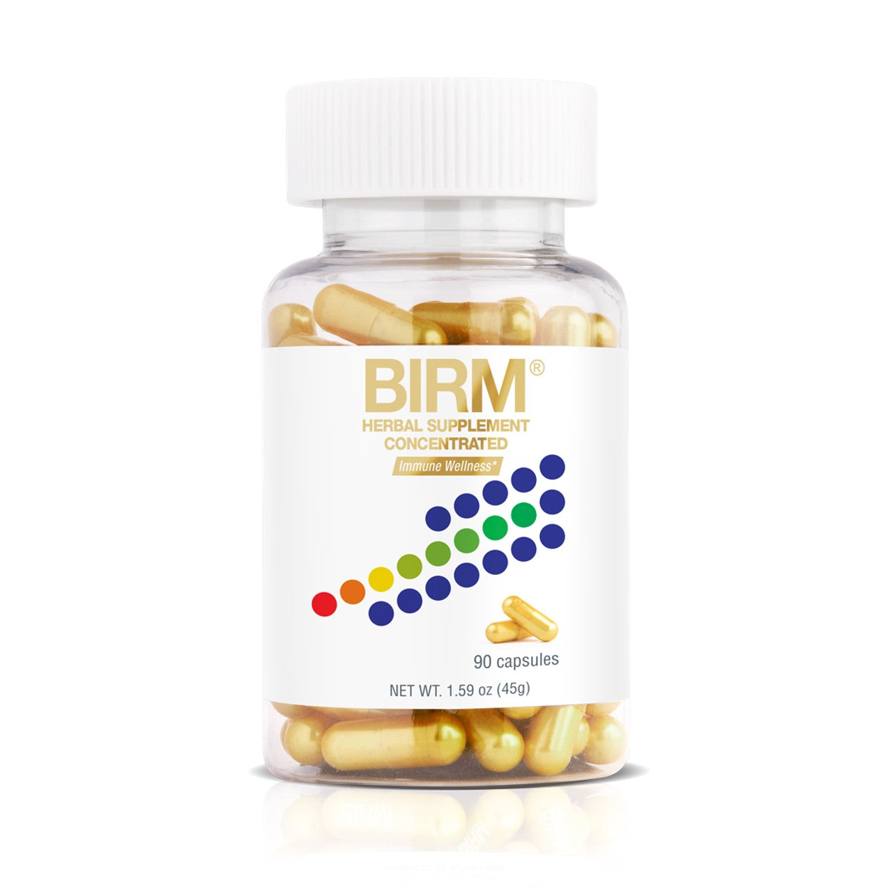 BIRM Concentrated Herbal Supplement, Immune System Natural Booster - 90 Capsules
