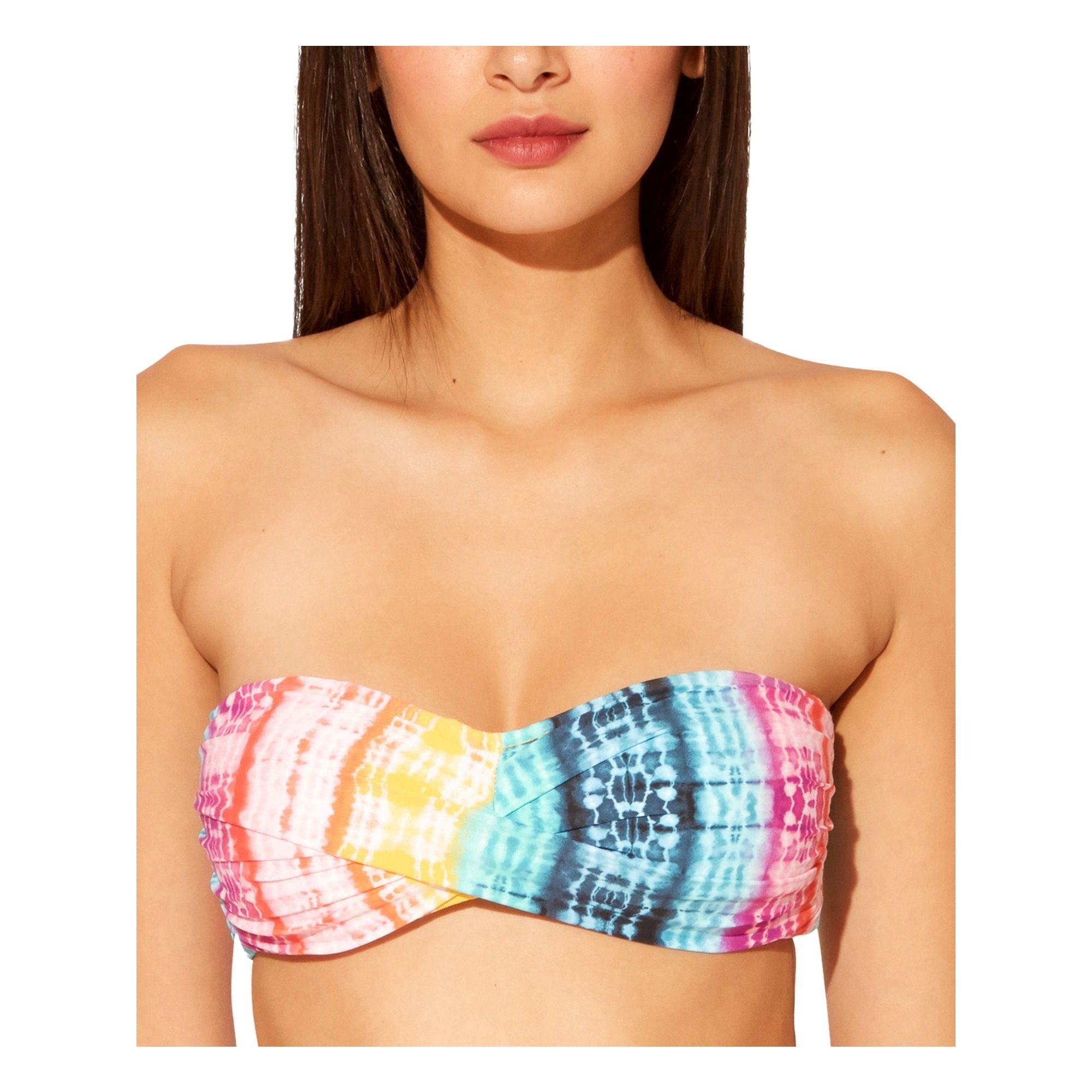 Bleu Rod Beattie Women's Good Vibrations Bandeau Bikini Top Swimsuit Multicolor Size 14
