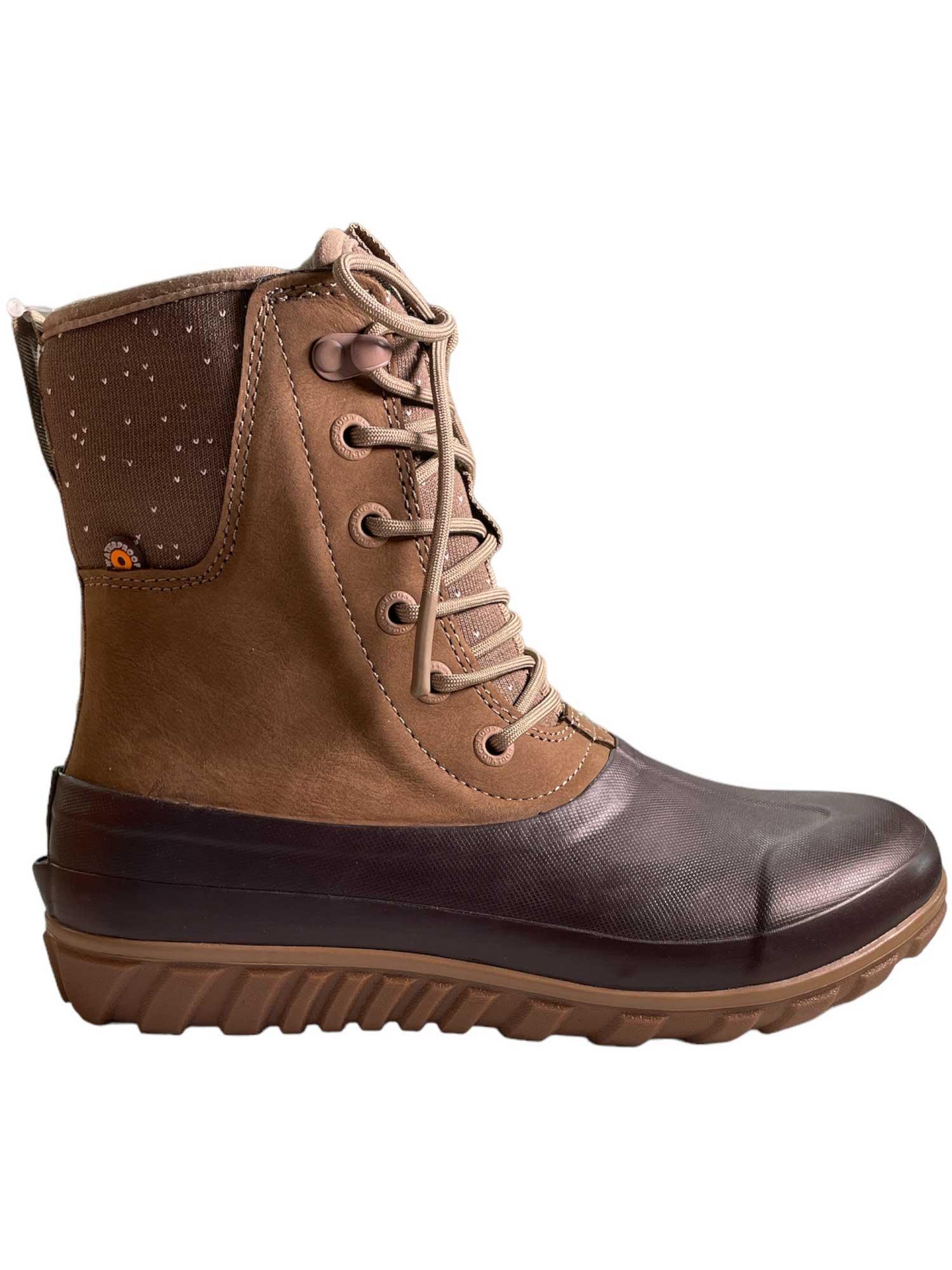 Bogs Women's Classic Casual Tall Lace Leather Boot