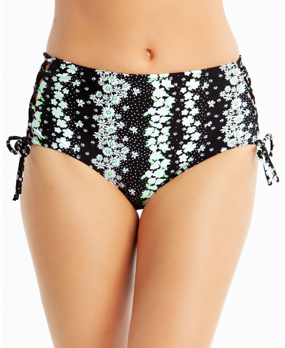 California Waves Junior's Bikini Bottoms Black Size Medium