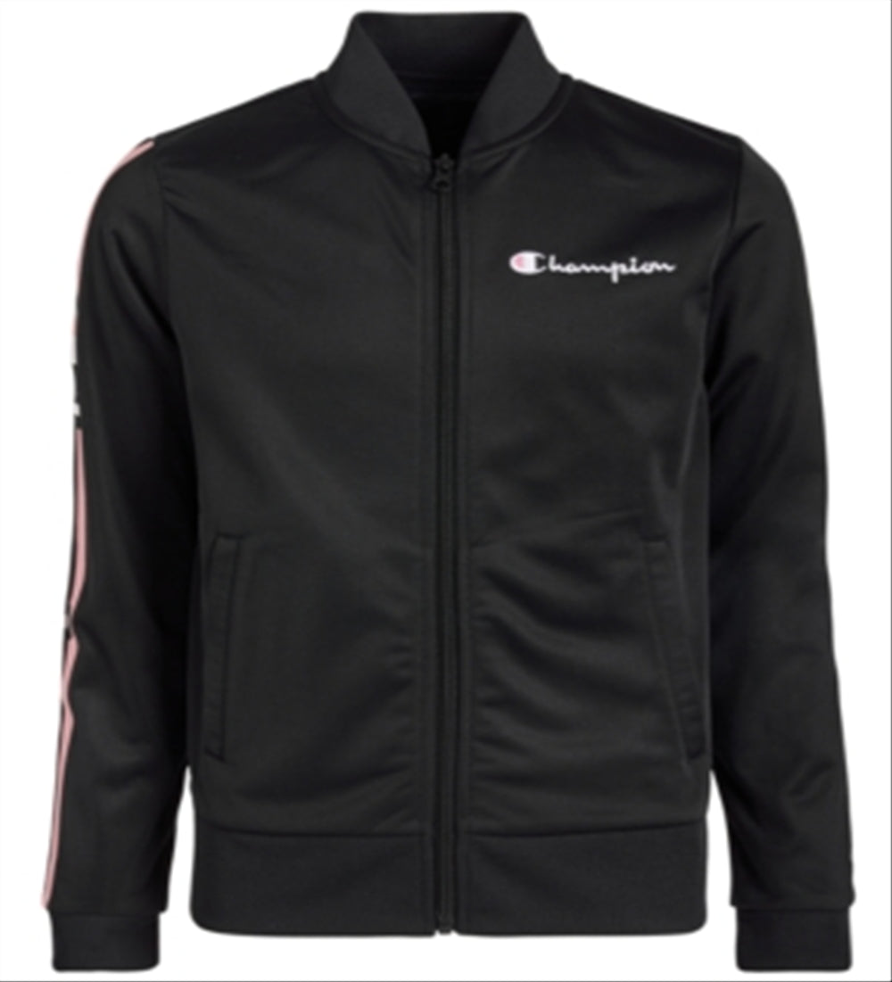 Champion Little Girl's Logo Track Jacket Black Size 6X
