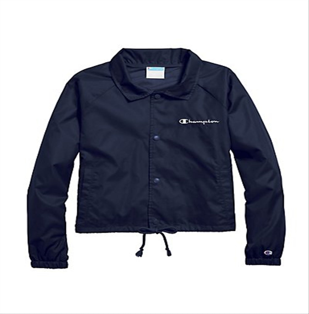 Champion Women's Athletics Heritage Coaches Jacket Blue Size X-Large