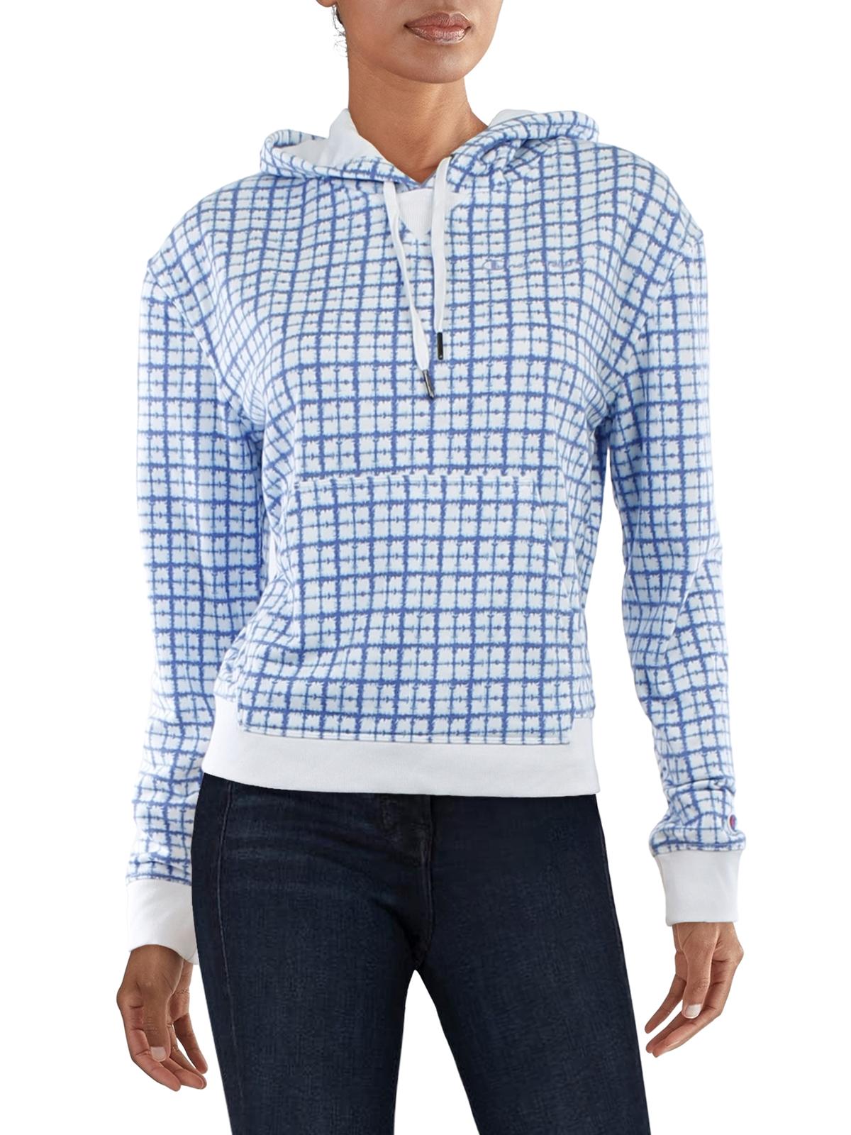 Champion Women's Campus French Terry Hoodie Blue Size M