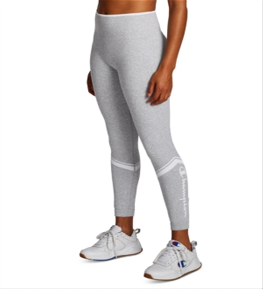 Champion Women's Chevron Logo Leggings Gray Size Medium