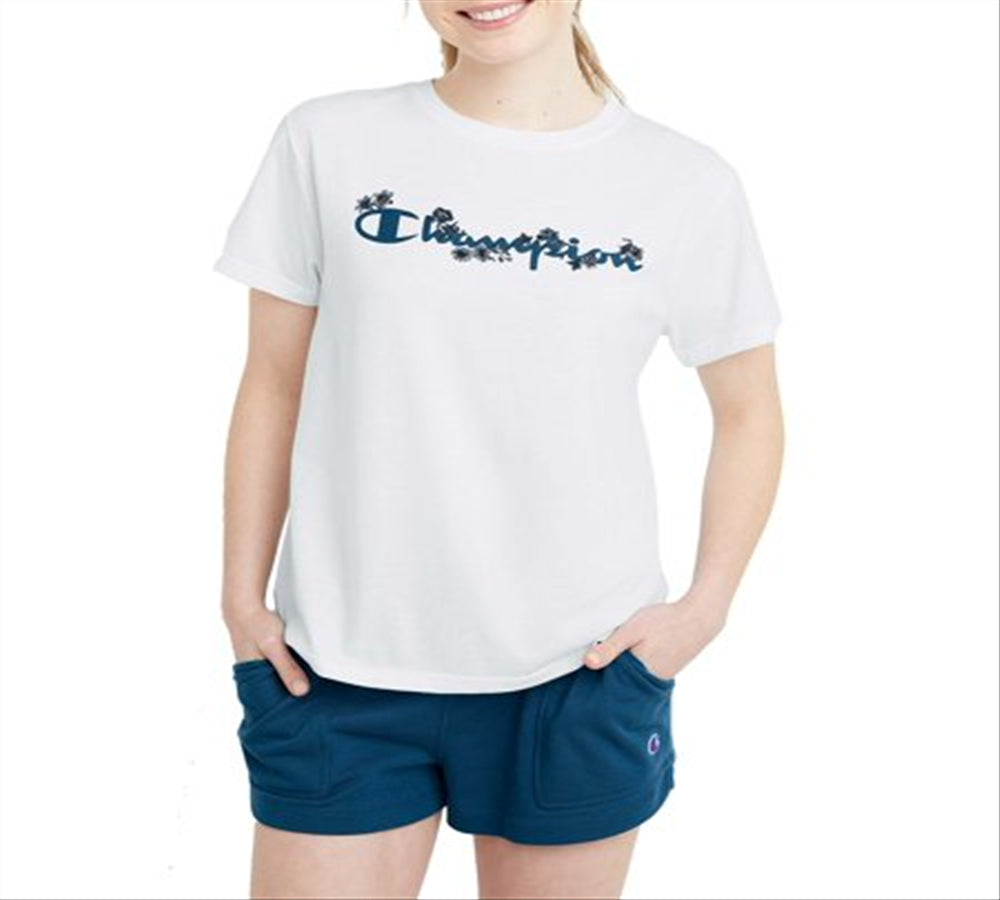 Champion Women's Classic Graphic Tee White Size X-Large