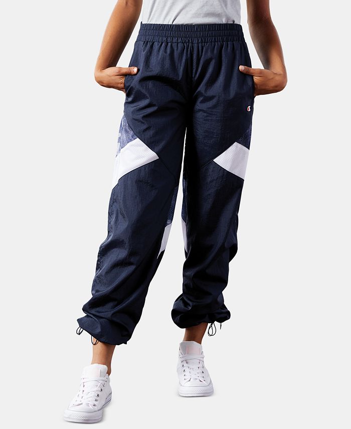 Champion Women's Color Block Active Wear Straight Leg Pants Blue Size X-Small