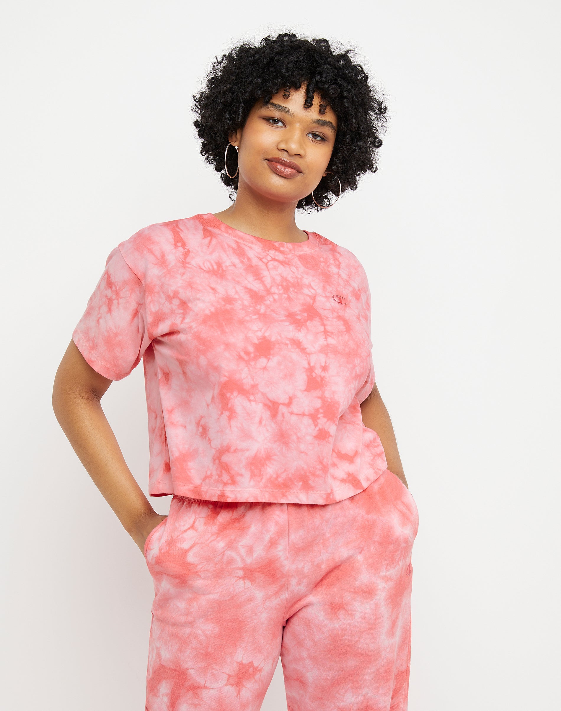 Champion Women's Crop Tee Pink