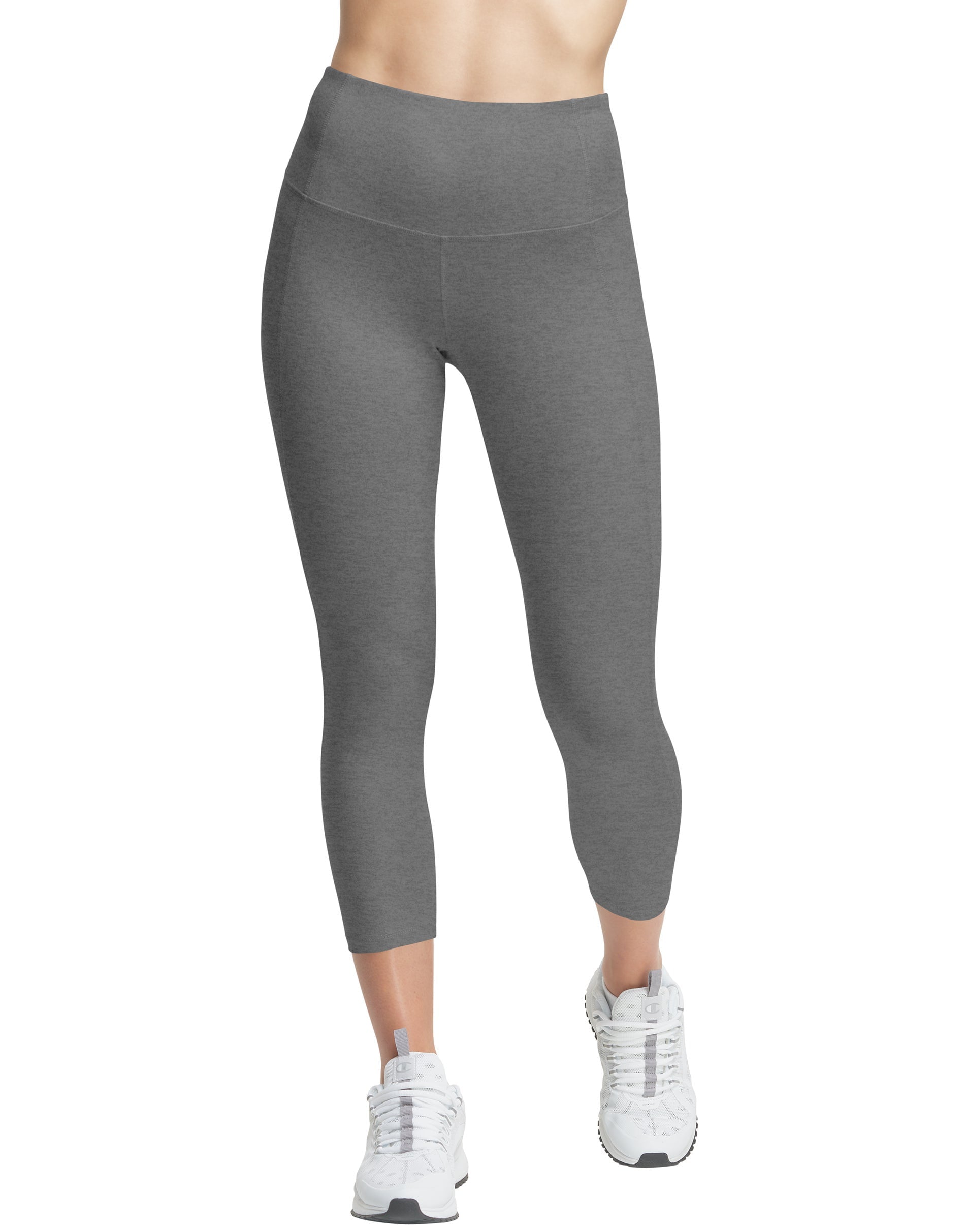 Champion Women's Double Dry Cropped Leggings Grey Size X-Large