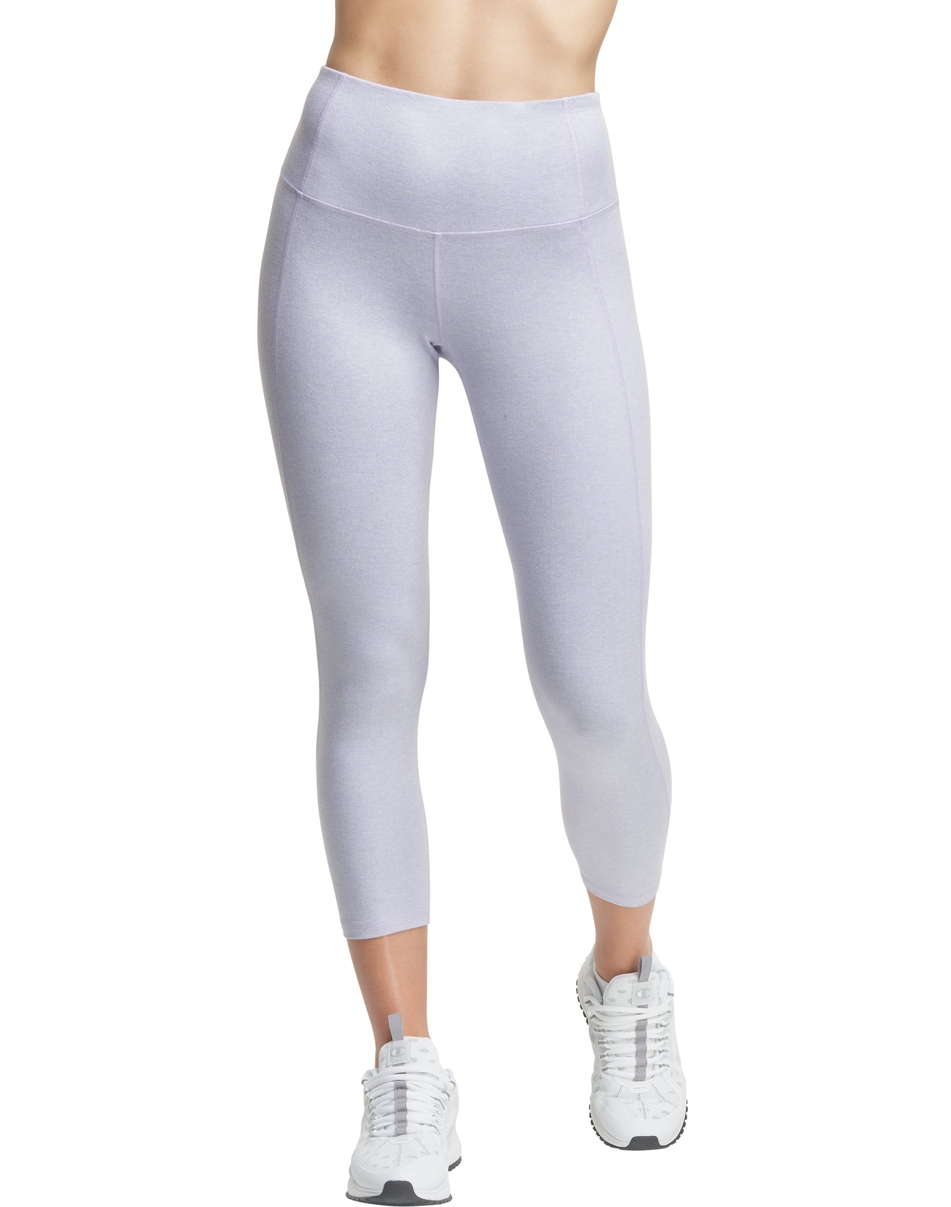 Champion Women's Double Dry Cropped Leggings Purple Size X-Large