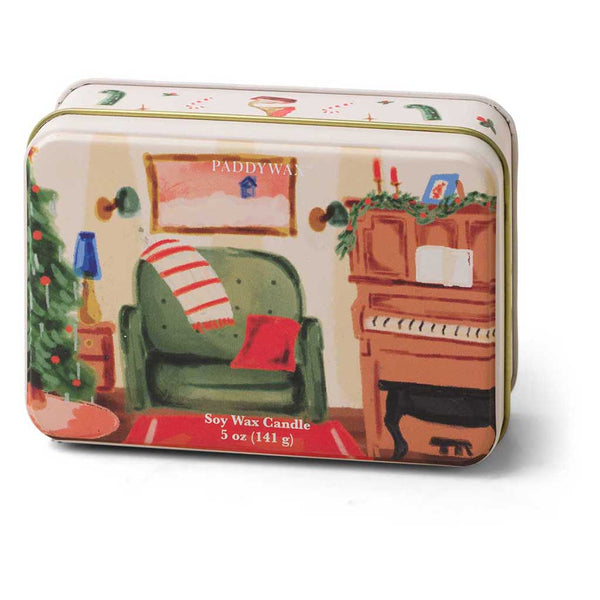 Christmas Tin Candle | Pomegranate & Spruce