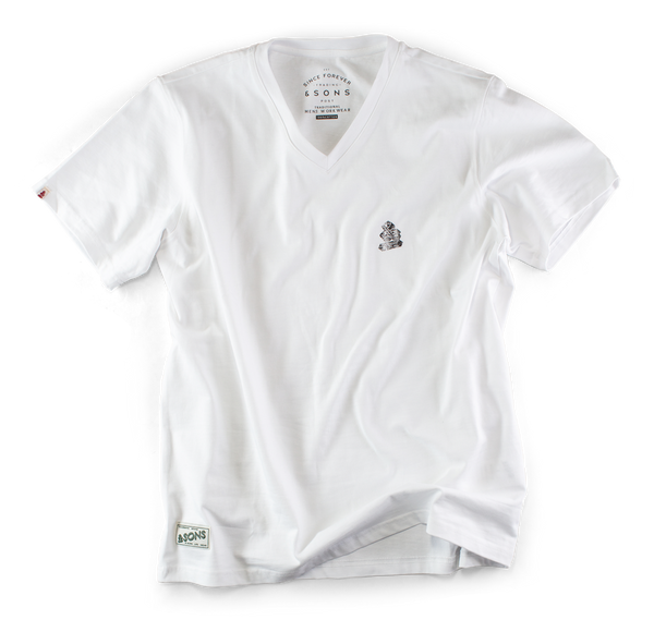 Classic White V-Neck T-Shirt