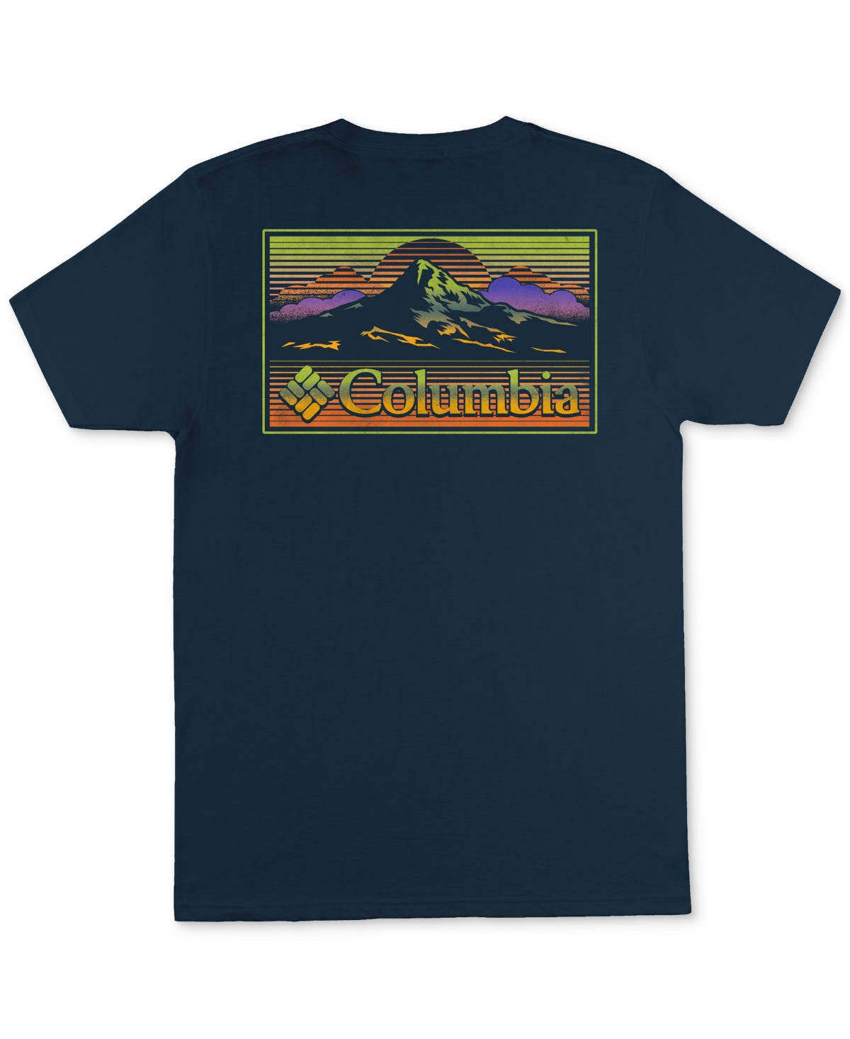 Columbia Men's Graphic T-Shirt Blue Size Small