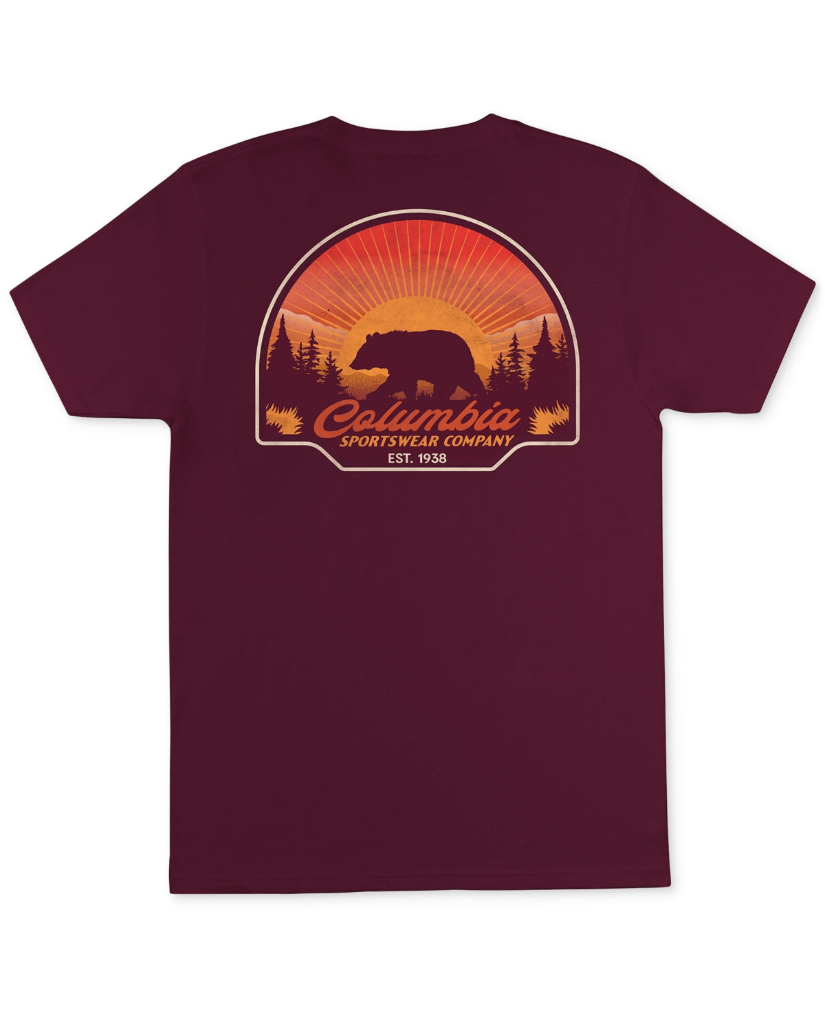 Columbia Men's Kujo Graphic T-Shirt Red Size Small