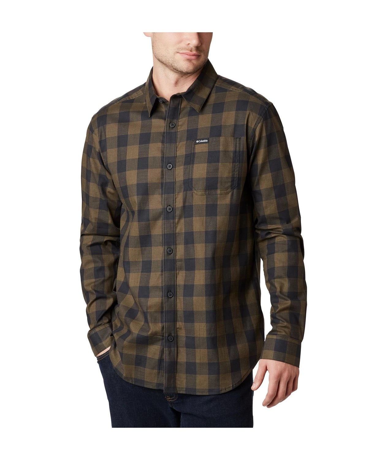 Columbia Men's Vapor Ridge Iii Plaid Shirt Blue Size Small