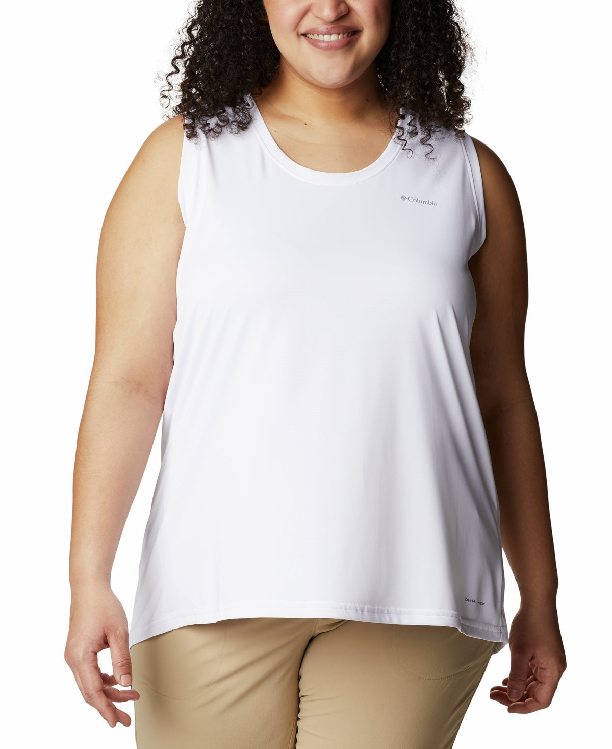 Columbia Women's Hike Tank Top White Size 1X