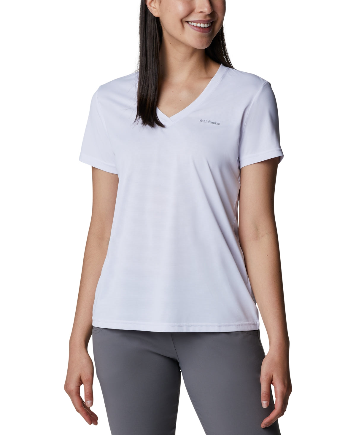 Columbia Women's Hike V Neck Top White Size X-Small
