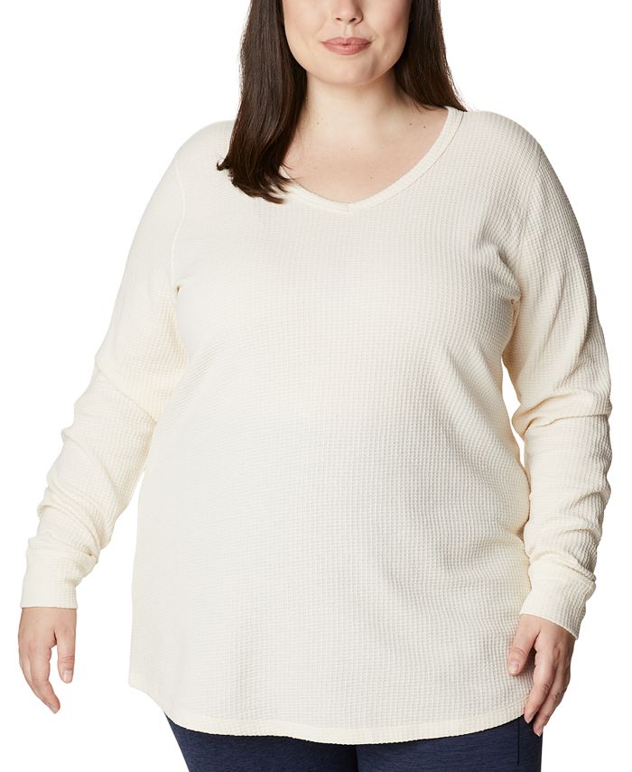 Columbia Women's Pine Peak Thermal Top White Size 1X