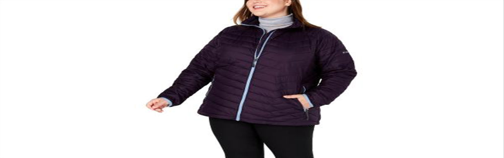 Columbia Women's Plus Winter Cold Weather Puffer Jacket Purple Size XL