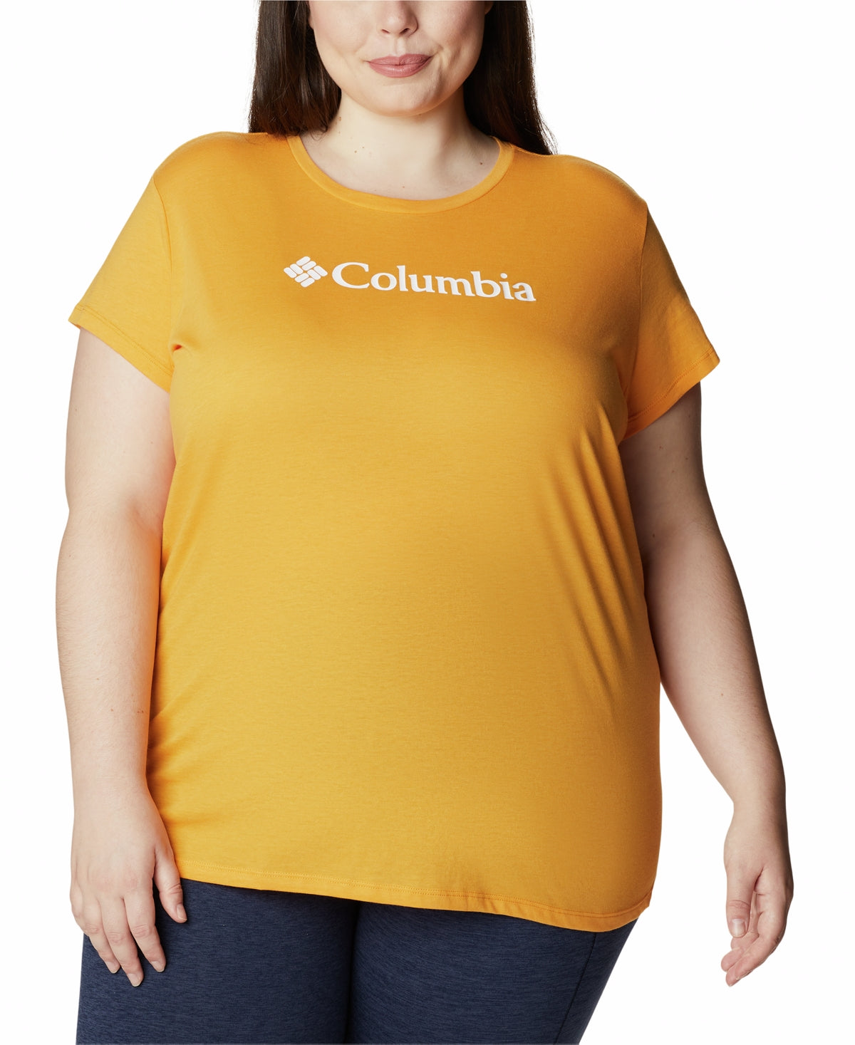 Columbia Women's Trek Logo Graphic Top Orange Size 2X