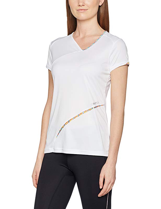 Craft Sportswear Women's Breakaway V Neck Short Sleeve Shirt White Size Small