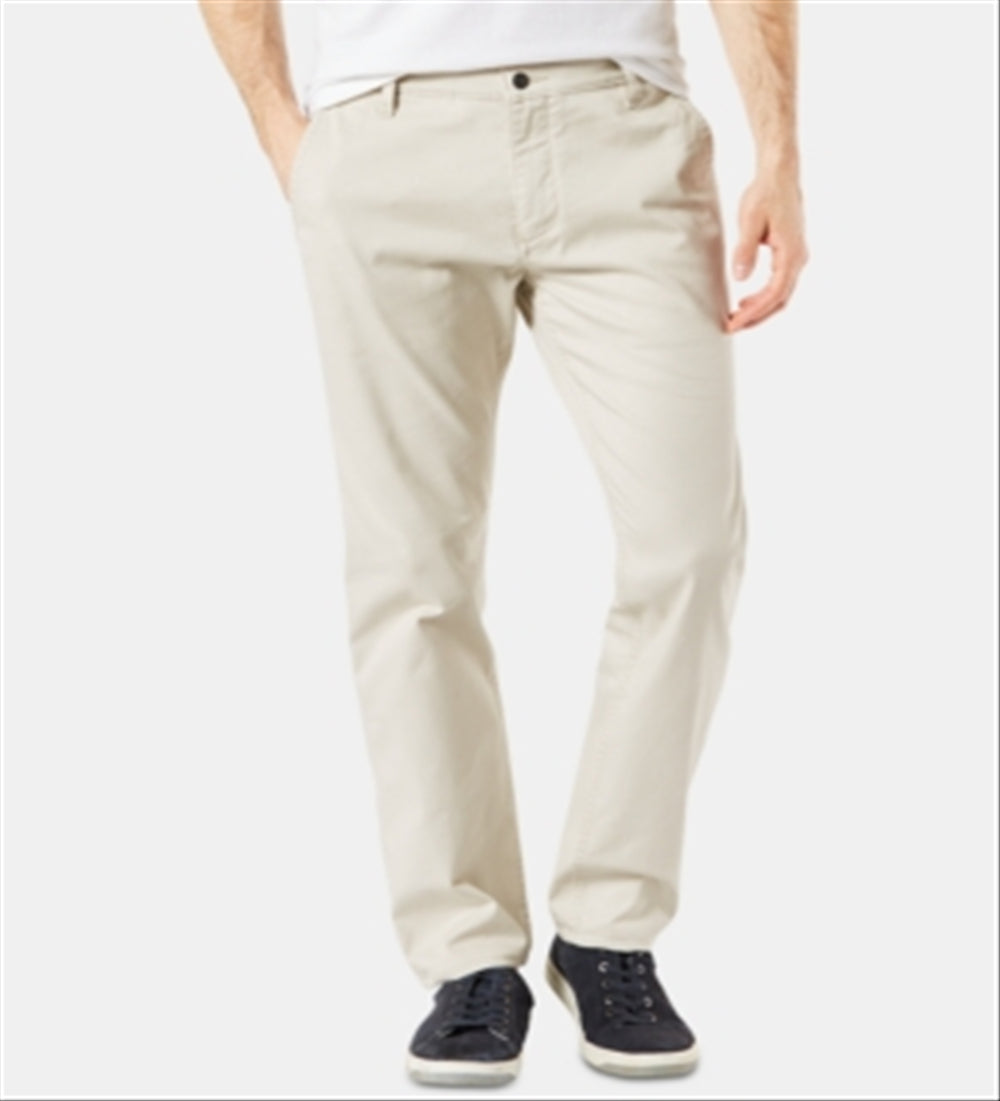 Dockers Men's Stretch Mid Rise Pants Brown Size 2.0