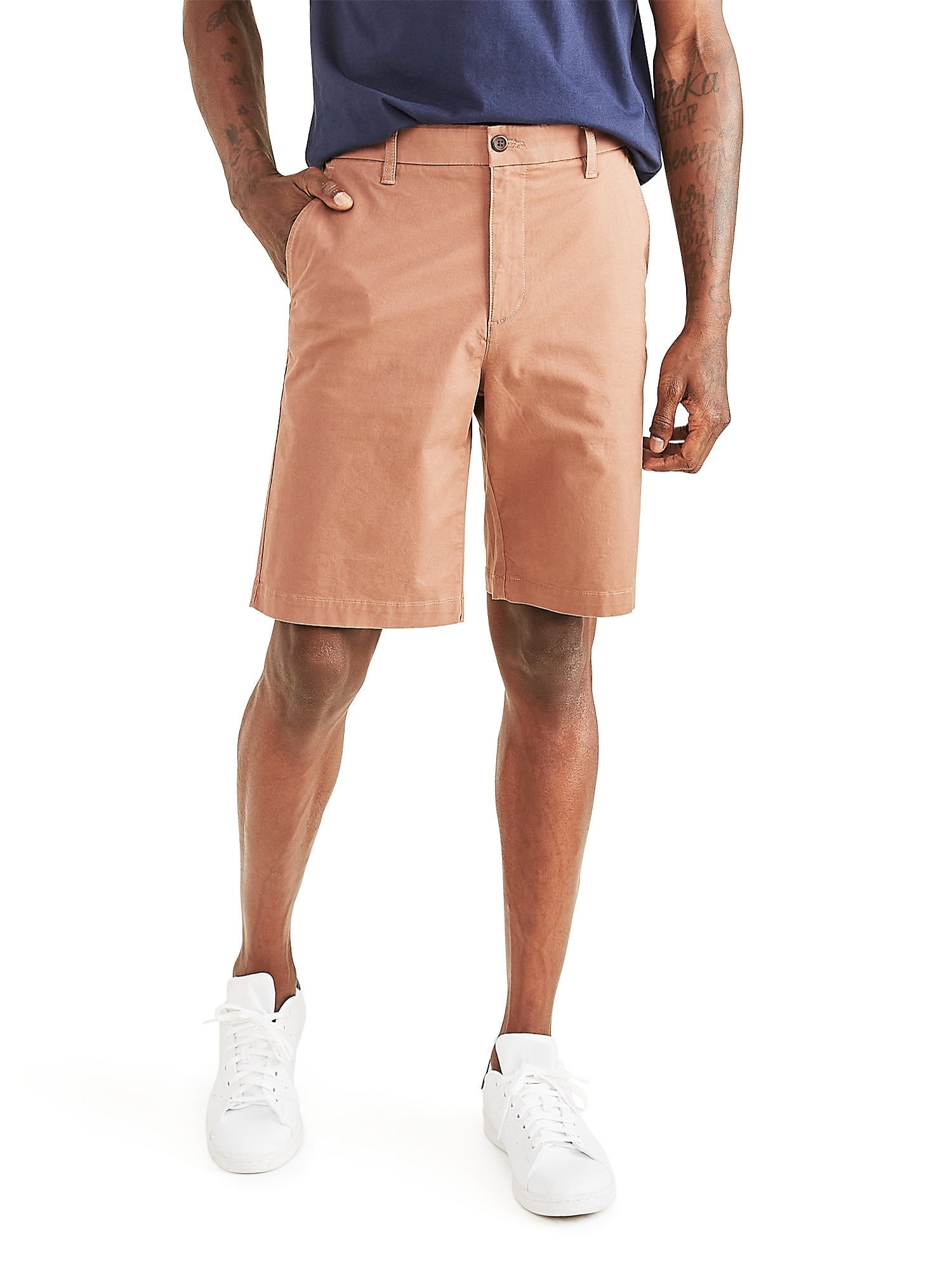 Dockers Men's Ultimate Supreme Flex Stretch Solid Shorts Brown Size 33
