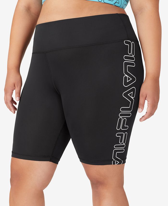Fila Women's Logo Bike Shorts Black Size 1X